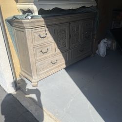 Large Wood Dresser 