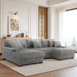 Double Chaise Sectional Sofa Couch