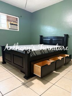 New Full Bed And Mattress With drawers