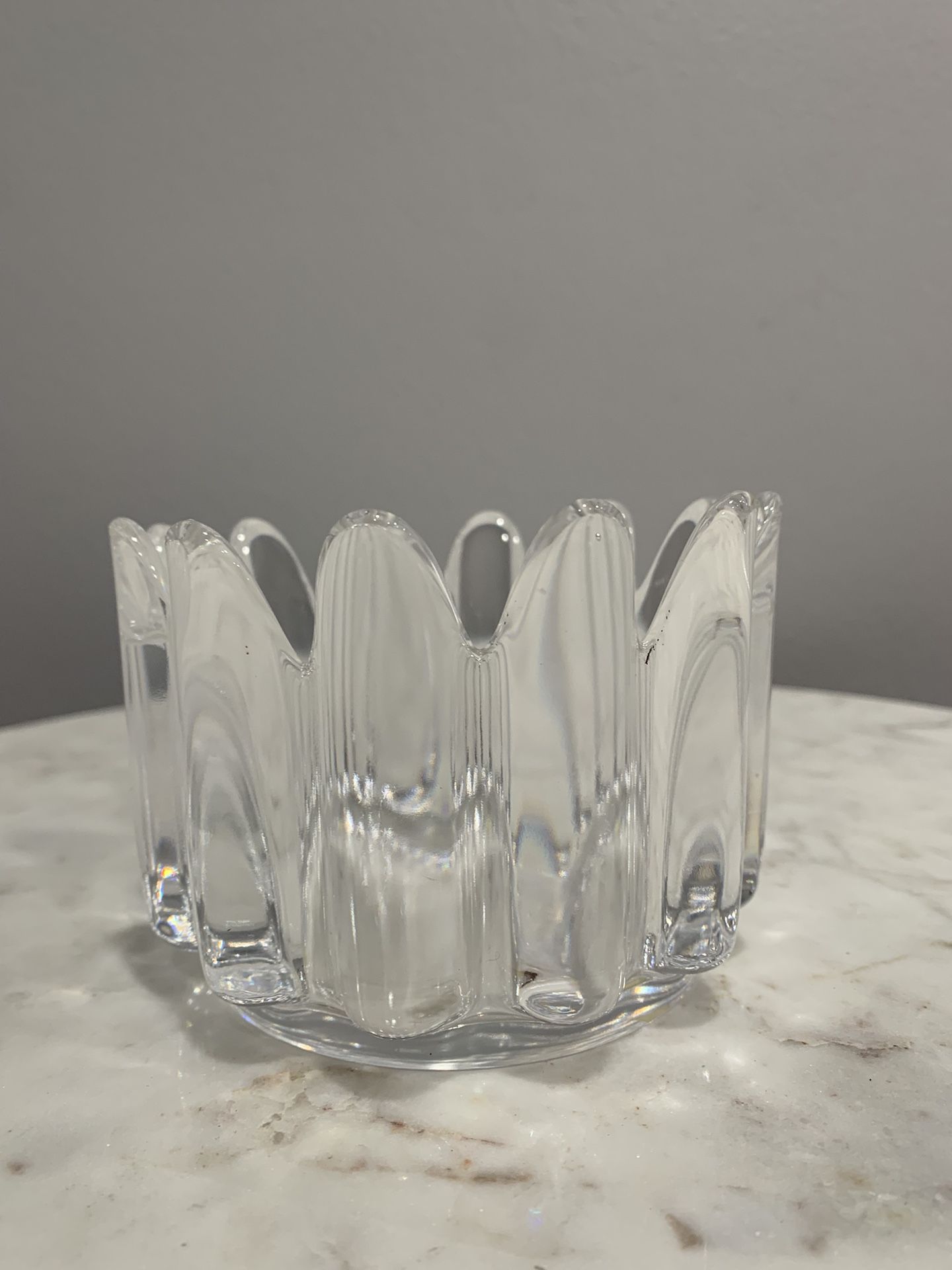 Orrefors "Princess Crown" Crystal Bowl