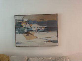 Large Modern Abstract Framed Canvas Wall Art