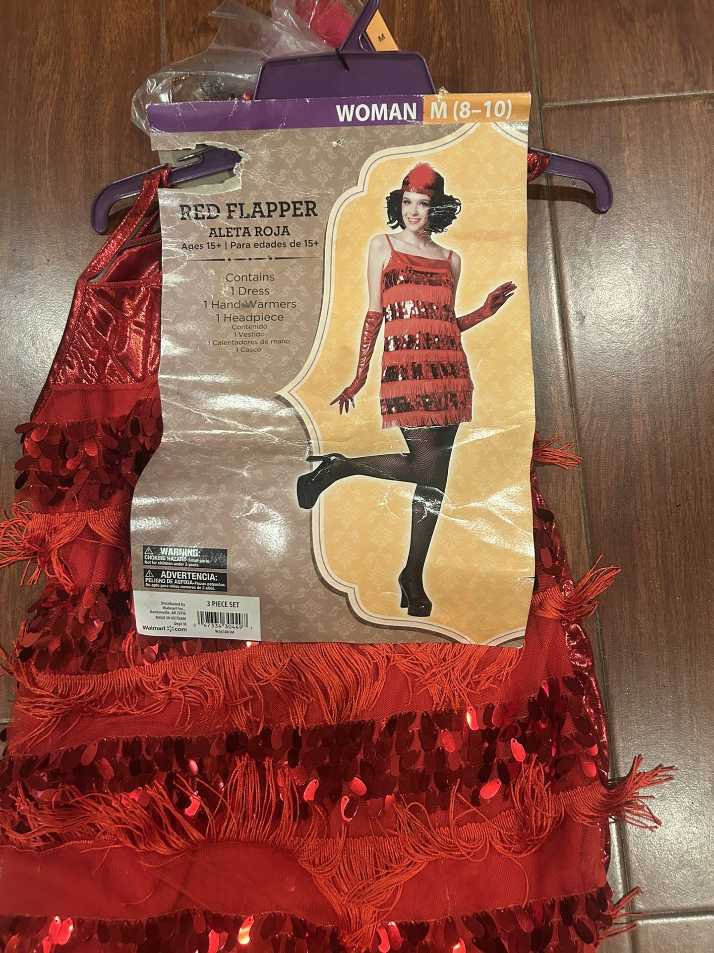 Red flapper Halloween costum