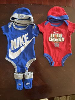 baby nike set, beanies and socks 