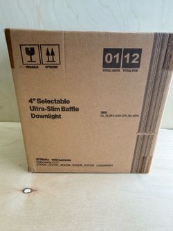 4” Selectable ultra-slim baffle down lights