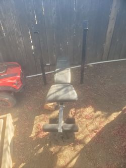 Competitor bench.