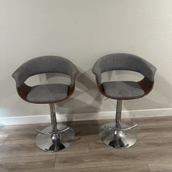 360° Swivel Chairs – Set of 2, Modern & Comfortable- Ready For Pickup Or Delivery If Local!