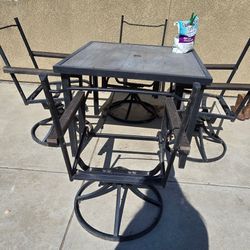 Backyard table set $25