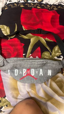 Jordan Air Carbon Gray Waist Crossbody Fanny Pack Zip Bag