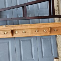 Hancrafted Wood Coat Rack