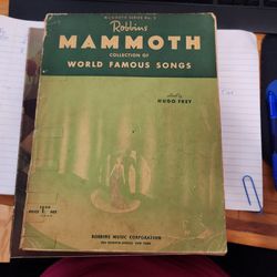 Robbins Mammoth Collection Of World Famous Songs