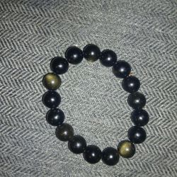 Gold Obsidian Bracelet 