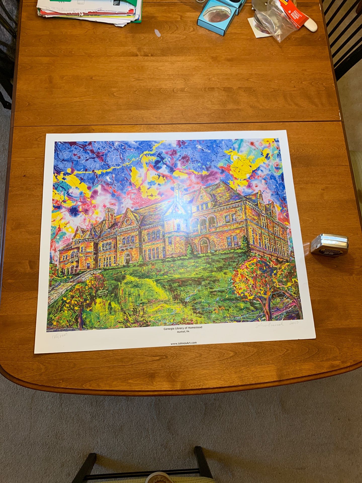 Amazing 28”X24” Large Carnegie library of homestead Print