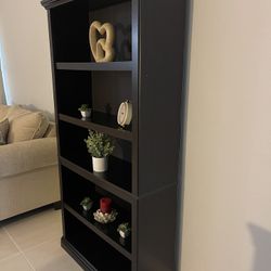 Brown Wood Solid Bookshelf 