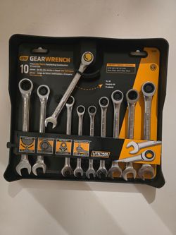 Gearwrench 10pcs Sae/metric Ratcheting combination set