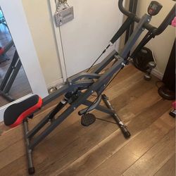 Sunny Pro Squat Row And Ride  Machine 