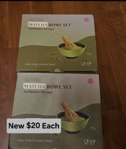 Matcha Bowl Set New $15 EACH
