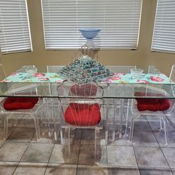 Glass And Acrylic Table 