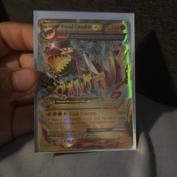 Pokémon Primal Groudon EX Full Art Holo Ultra Rare Mega Card 240 HP 86/160