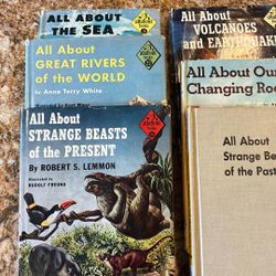 Vintage All About Children’s Science Books