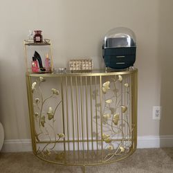 2 Gold Console Table