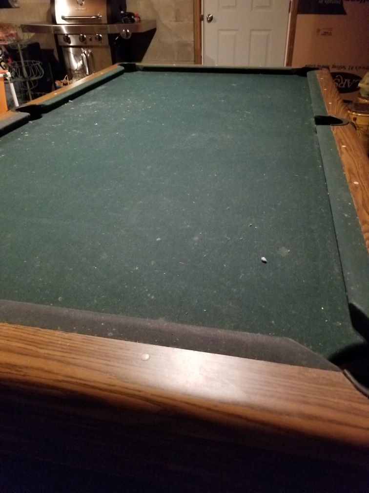 Pool table slate