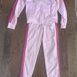 Girls FILA Pink Tracksuit – Size 7/8