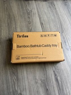 Bamboo Bathtub Caddy Tray (brand new, never opened)