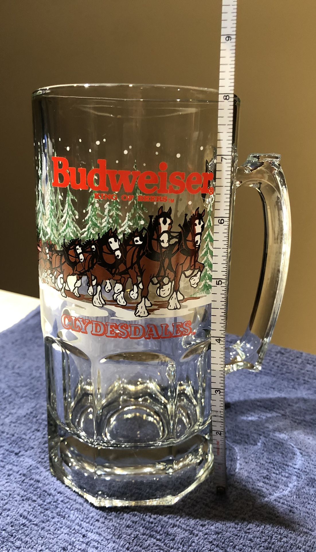 Budweiser Clydesdales Christmas Beer Mug