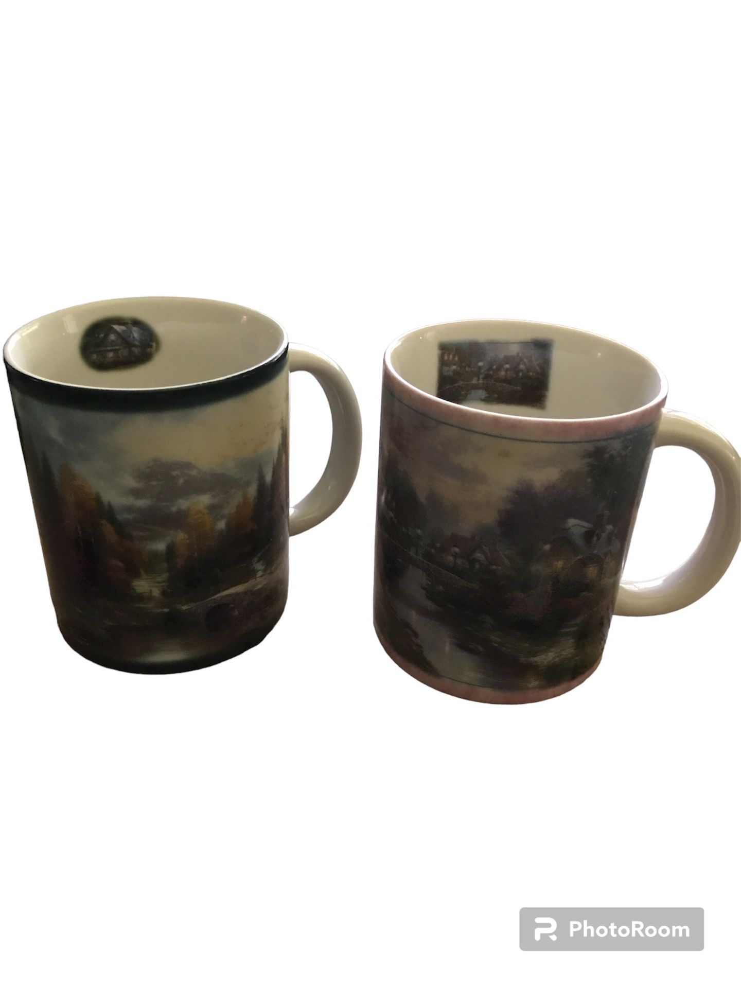 Amcal Thompson Kinkada Mugs-Lamplight Bridge&The Valley Of Peace -Set Of 2