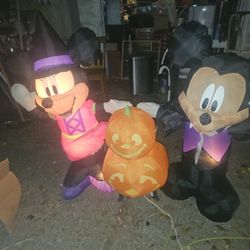 Price Is Firm.. Mickey Mouse And Minnie Mouse Halloween Blow Up