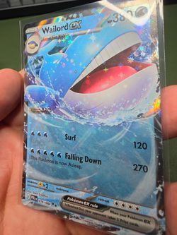 Wailord ex Pokémon Card 016/084 Holo
