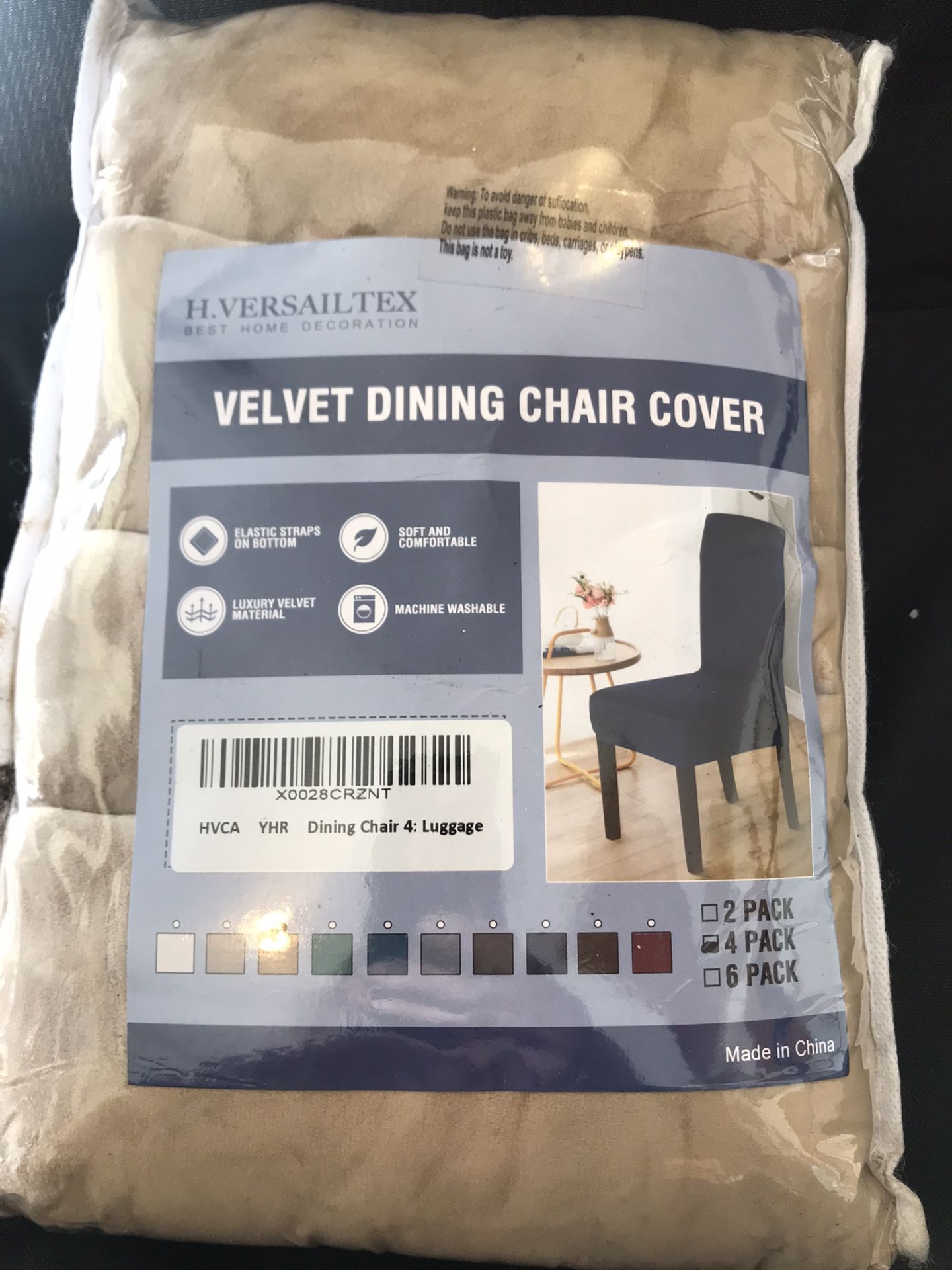 Velvet Dinning Chair Cover 