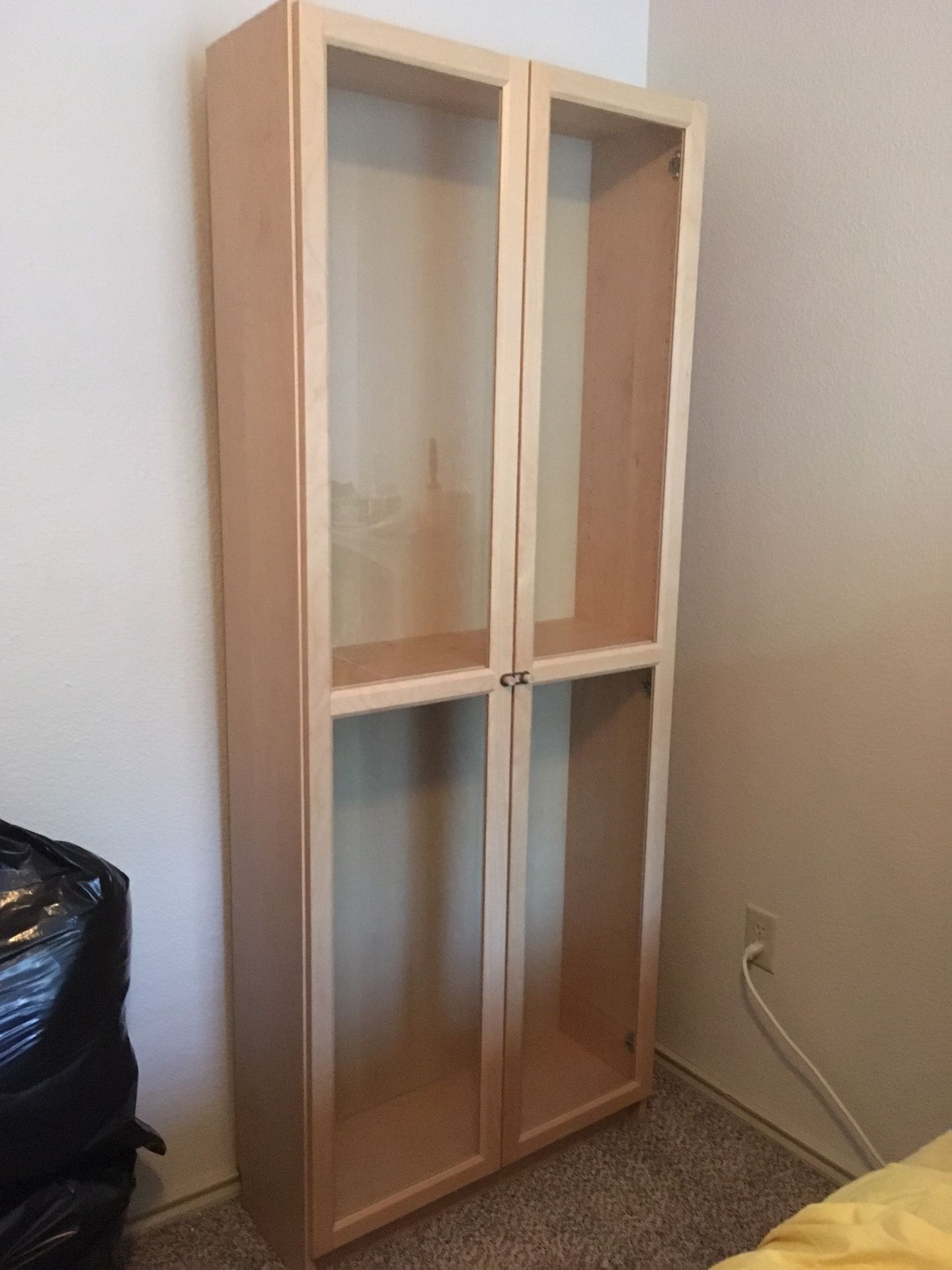 IKEA Billy bookcase with glass doors
