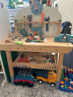 ROBUD Wooden Play Tool Workbench