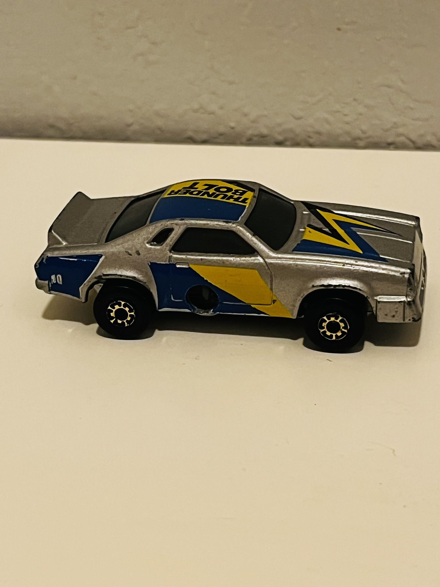 Rare 1983 Matchbox Mega Blaster Cap Car Thunderbolt Hong Kong