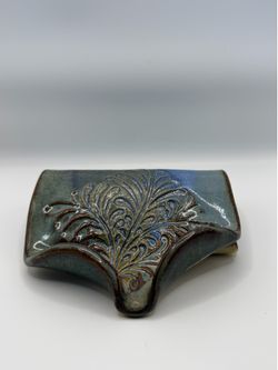 Ceramics Signed Handcrafted Studio Stoneware Spoon Rest / Portacucharas