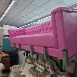 Pink Wide Sofa 