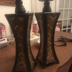 Set Of Two Beautiful Candle Holders