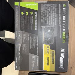 Zotac Gaming GeForce GTX 1660 Graphics Card