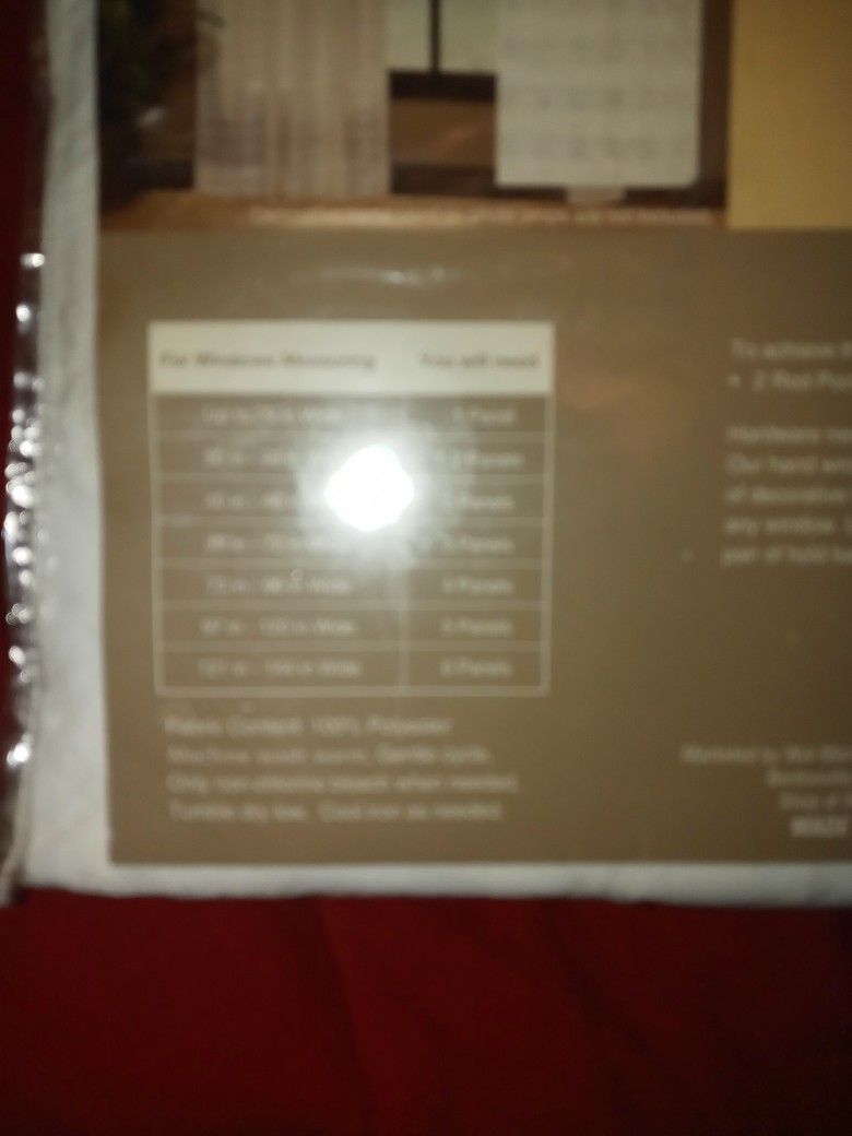 Hometrends Plaid Sheer Rod Pocket Panel