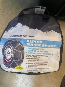 Unused Alpine Super Sport Premium Tire Chains (2533)