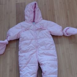 0-6 month baby girl children place snowsuit 