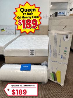Nestl Queen 12-Inch Gel Memory Foam Mattress