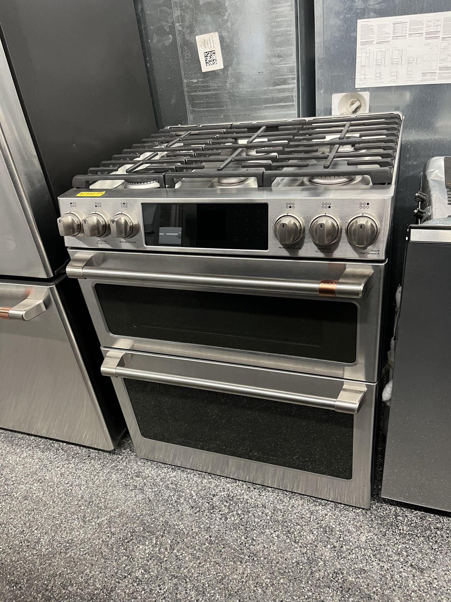 Stainless Steel 30” Cafe Range Stove With Double Oven 6 Burners