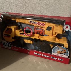 Toy Crane Truck Trucks Play Toy Set