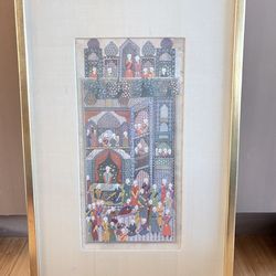 Framed Indian Miniature Painting