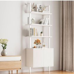 Modern Ladder Shelf, Tall Bookshelf