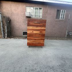 CB2 Crate And Barrel Junction Tall Chest Of Drawers Dresser Cabinet Tall Boy.