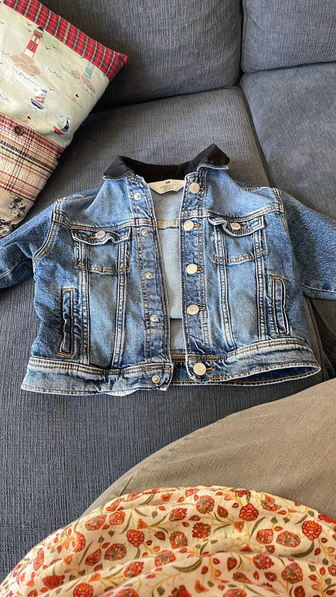 Denim Jean Jacket Seahawks 3T-4T