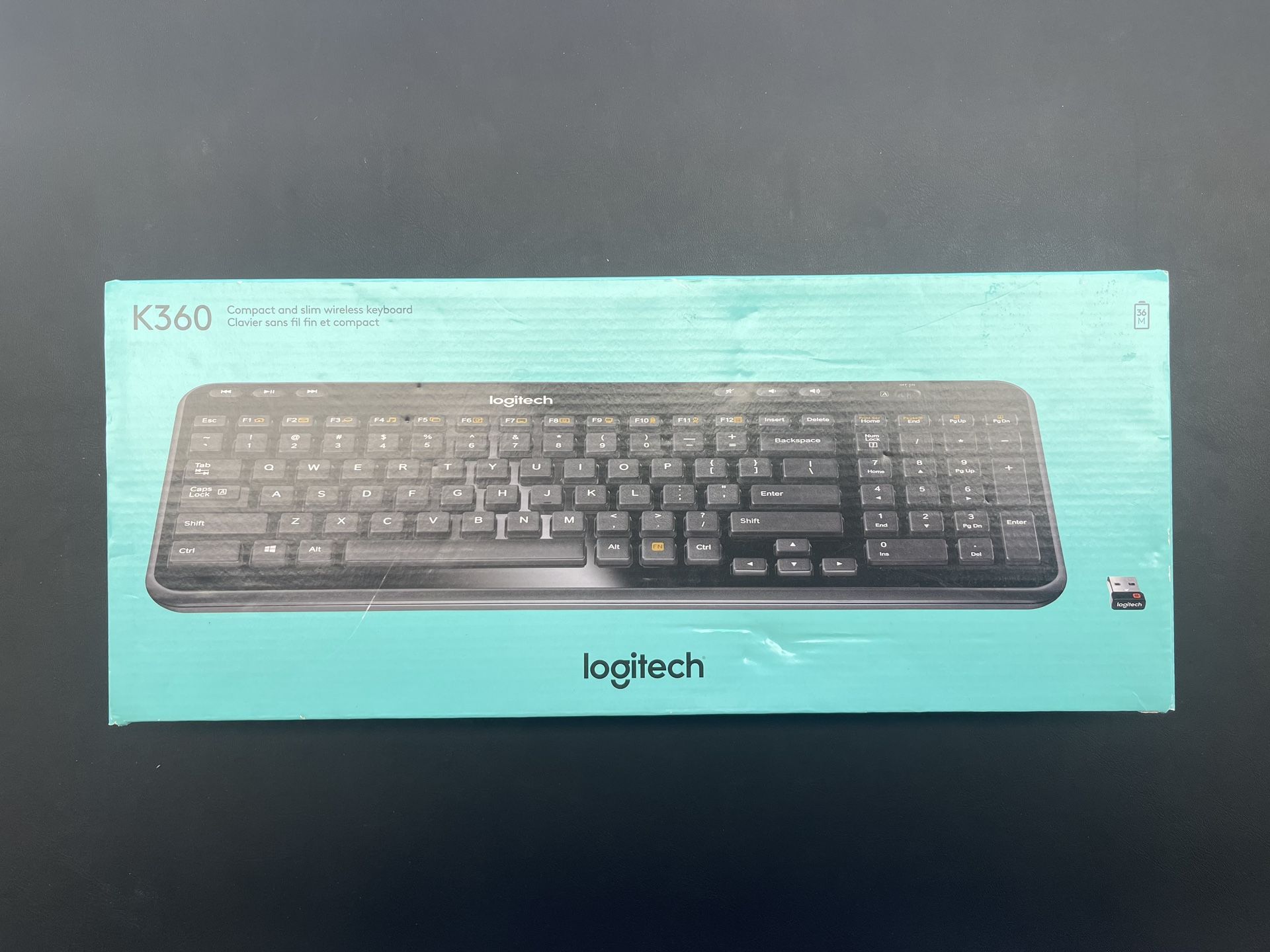 Logitech K360 Wireless USB Desktop Keyboard